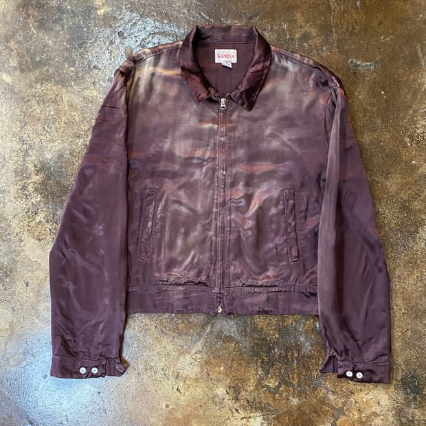 (M) KAMIYA 레이온 빈티지 블루종 자켓