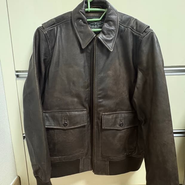 리바이스 a2 클레이튼 에비에이터 레더 자켓 M