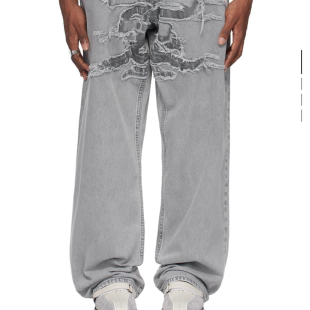 Y/Project, 와이프로젝트 파리 베스트 패치 데님 팬츠