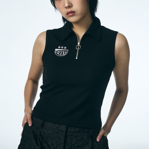 페노메논시퍼 333 HALF ZIP SLEEVELESS 집업 베스트 탑