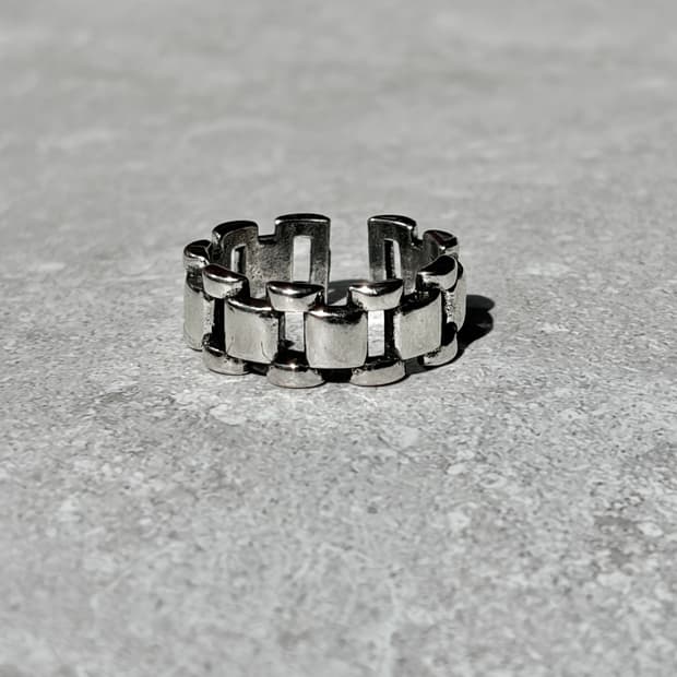 Oribell 워치 체인 925실버 오픈링 슬림 반지