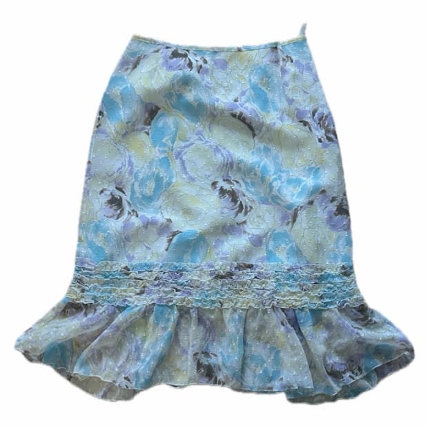 수채화 정원 스커트