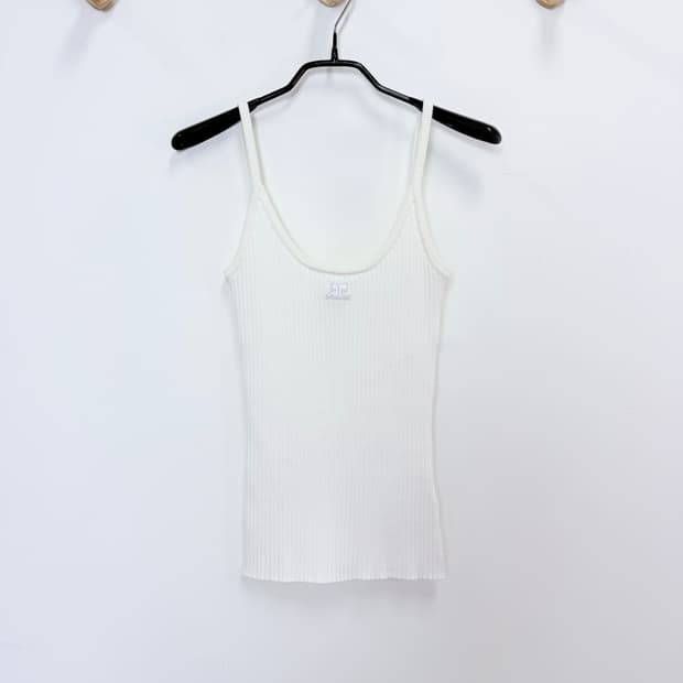 꾸레쥬 리에디선 니트 탱크탑 - 화이트