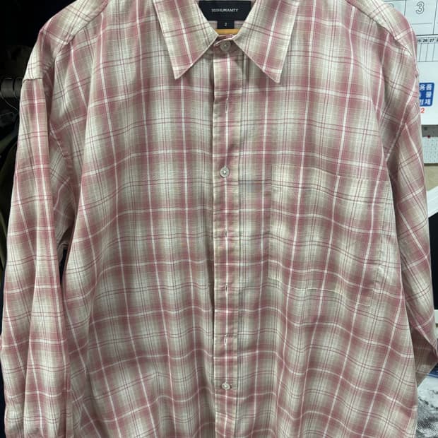 999HUMANITY 체크 셔츠