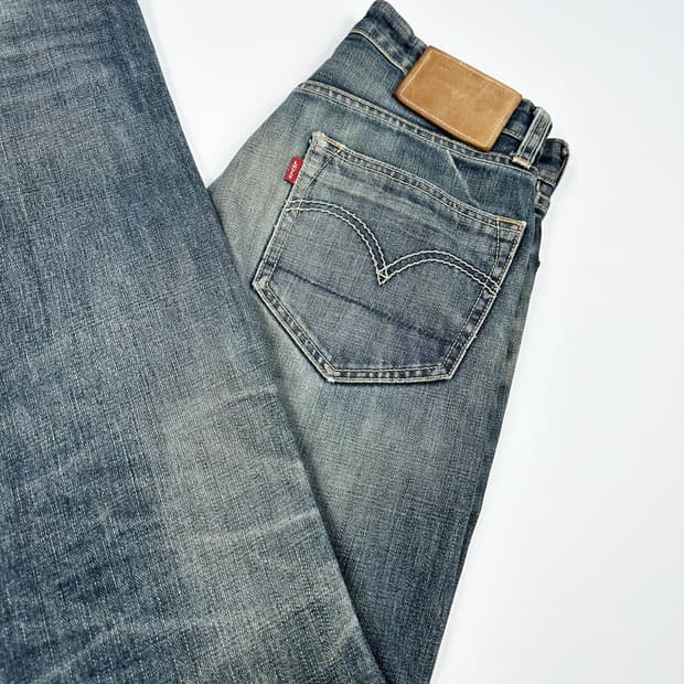 리바이스 오리지널 워싱 스트레이트 데님팬츠 (28인치 여성추천)