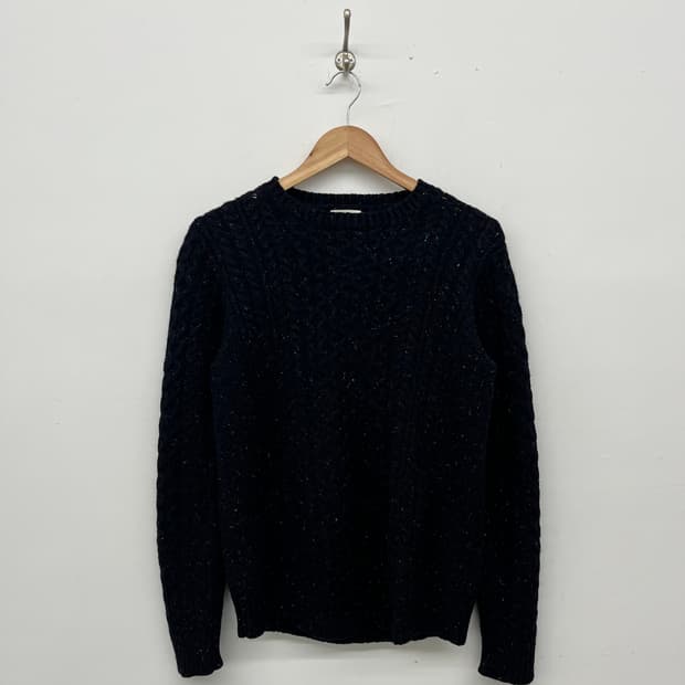 빔즈 꽈배기 네이비니트 남L