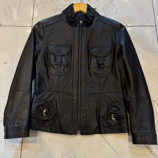 빈티지 양가죽 자켓 블랙 lambskin xs