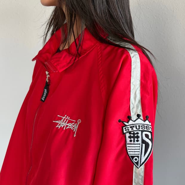 [L]Stussy USA 90s 올드 스투시 스포츠 윈드브레이커 자켓