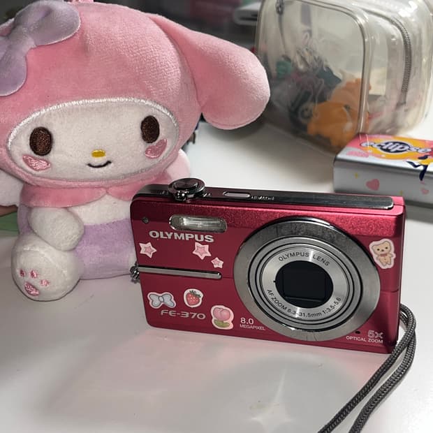 올림푸스 FE-370 핫핑크 💖