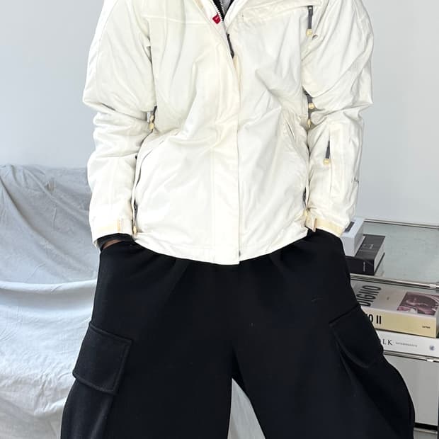 노스페이스 하이벤트 화이트 바람막이 S