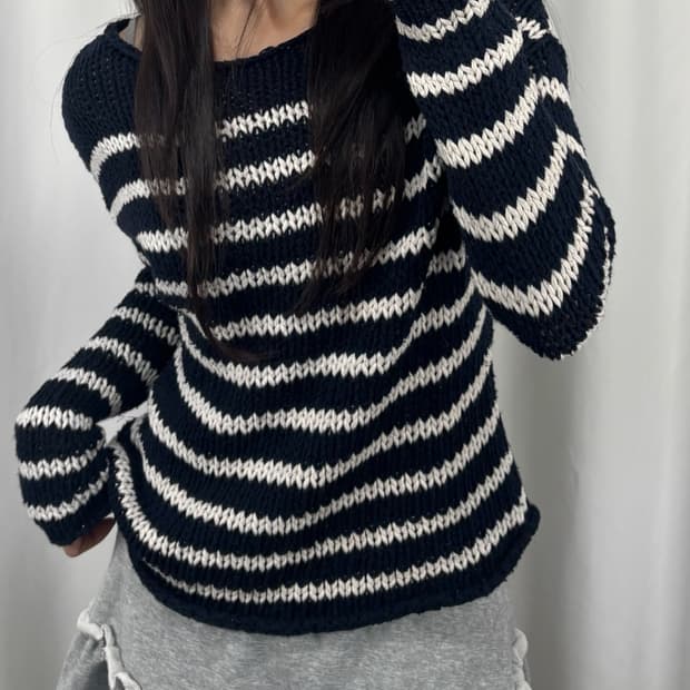 데님 앤 서플라이 랄프로렌 스트라이프 니트