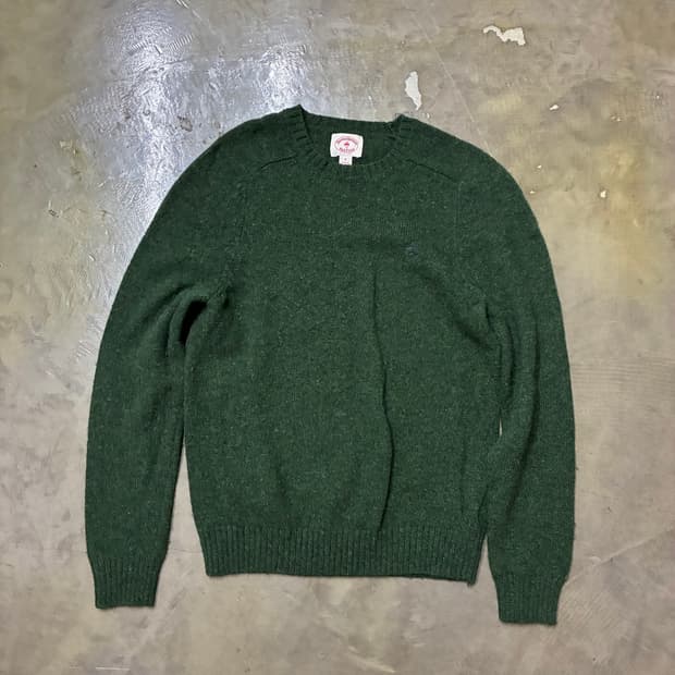 Brooks Brothers Red Fleece 100% 울 크루넥 니트