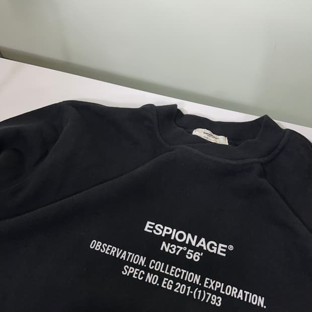 XL 에스피오나지 오버핏 빅로고 스웻코튼 맨투맨