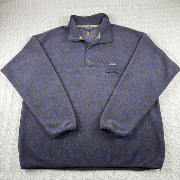 파타고니아 신칠라 스냅-T 아즈텍 블루/브라운