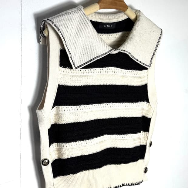 마인 마인니트 한섬니트 니트베스트 니트조끼