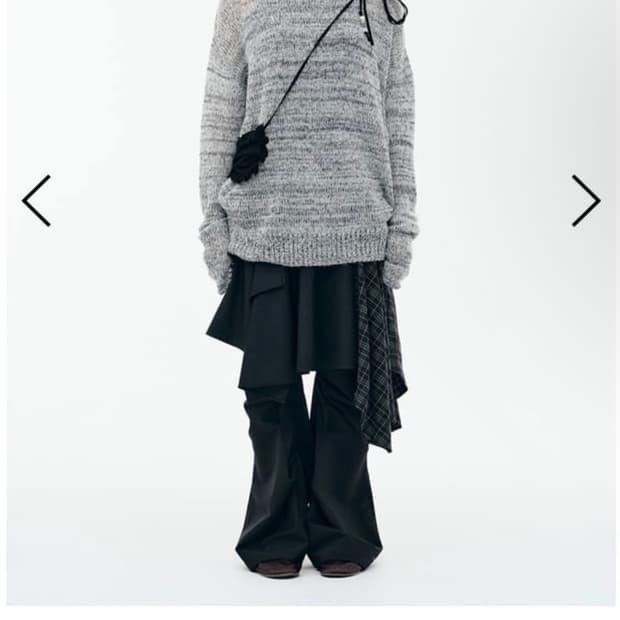 뚜오미오 오버사이즈 글리터 스웨터 니트 그레이 구합니다