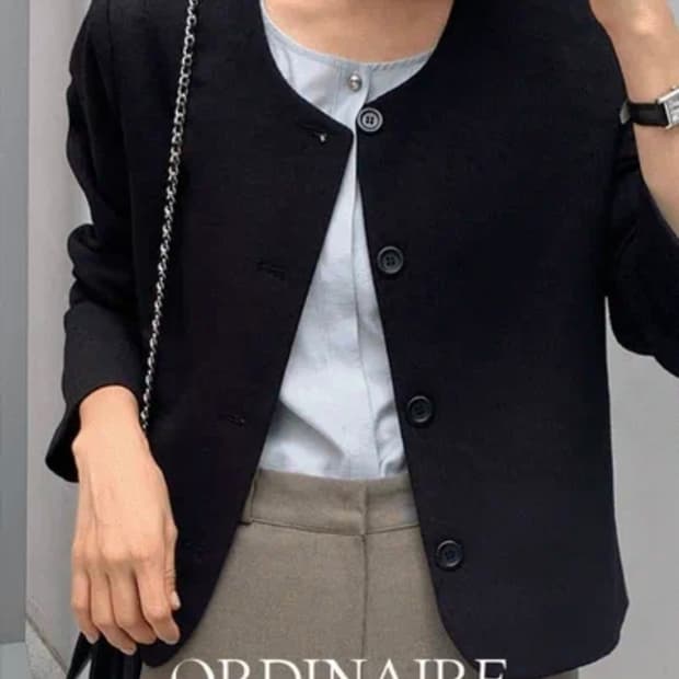 [새상품] 가내스라 보브 자켓 블랙 S