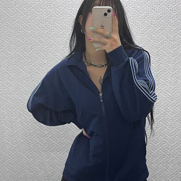 아디다스 재팬 올드스쿨 오버핏 트랙탑 져지 집업 S C07305