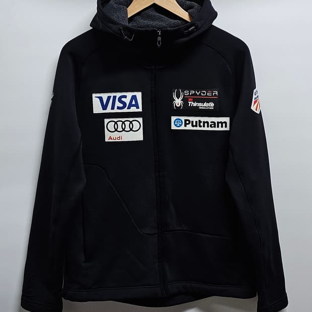 스파이더 US스키팀 기모 후드자켓 M