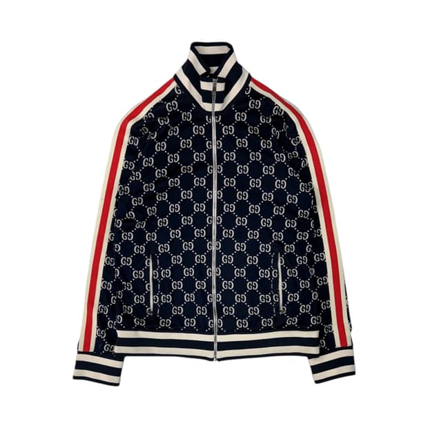 구찌 GG 모노그램 웹 트랙 자켓