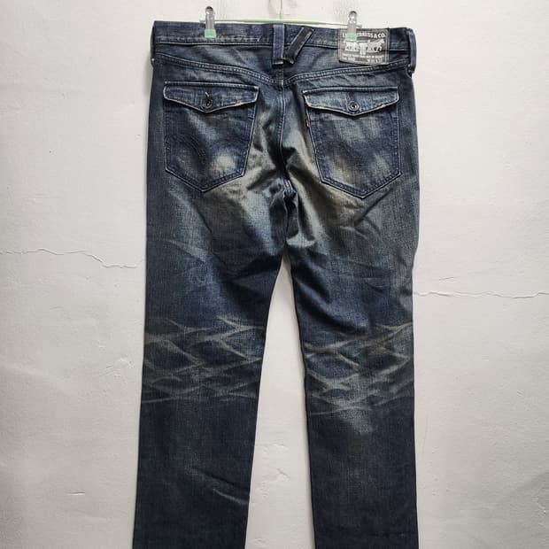 리바이스 502 JPN  데님 워싱진