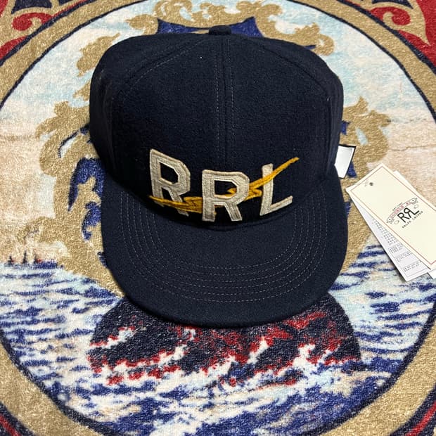 RRL 아플리케 울 블렌드 펠트 볼캡 