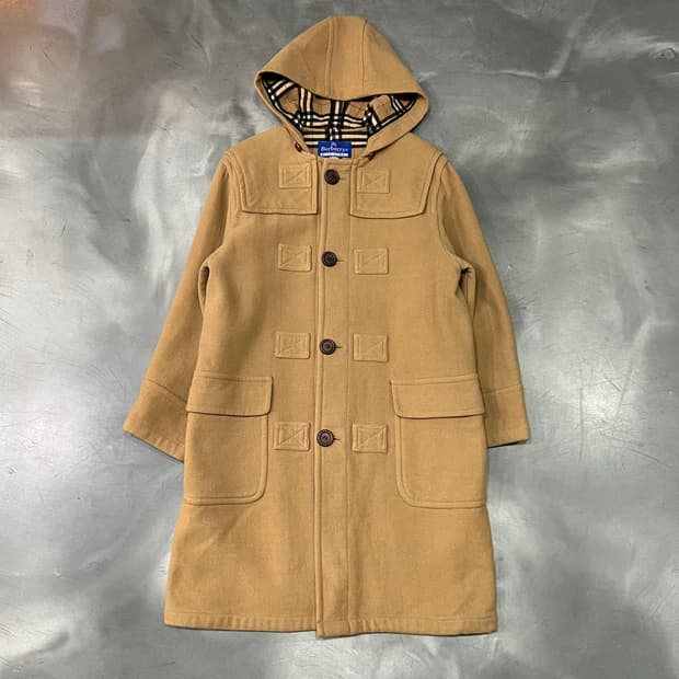  버버리 블루라벨 후드 울 코트 y14815