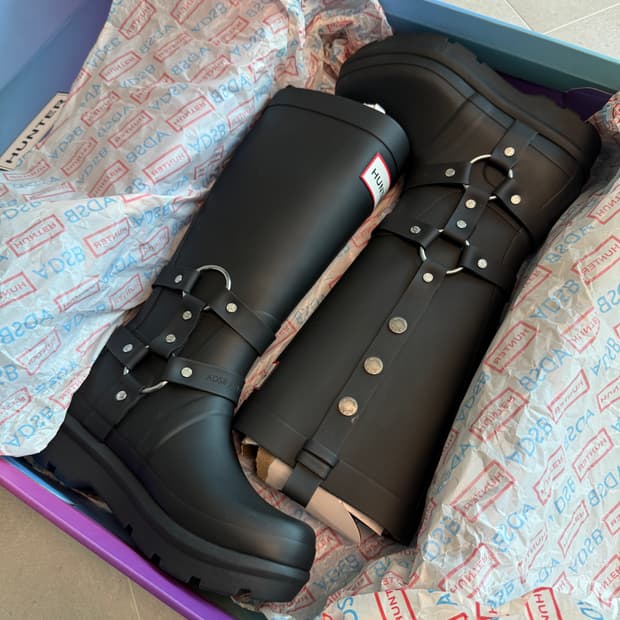 [250] 헌터 X 앤더슨벨 오리지날 2.0 톨 부츠 블랙