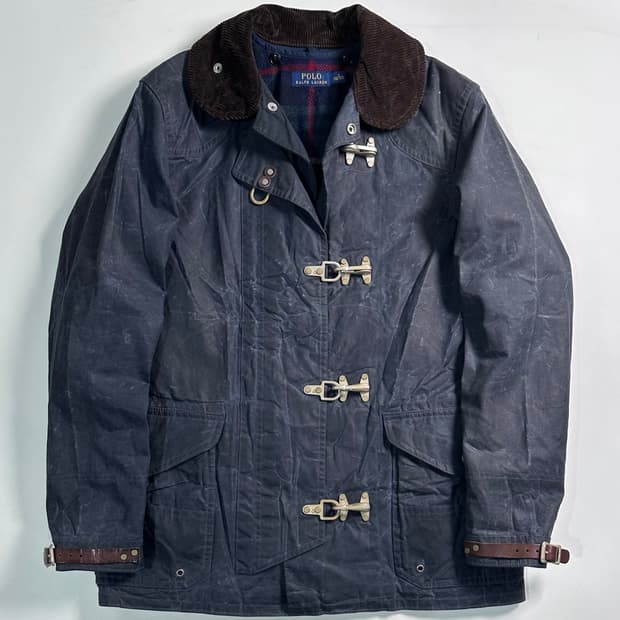 폴로 랄프로렌 왁스 파이어맨 코트