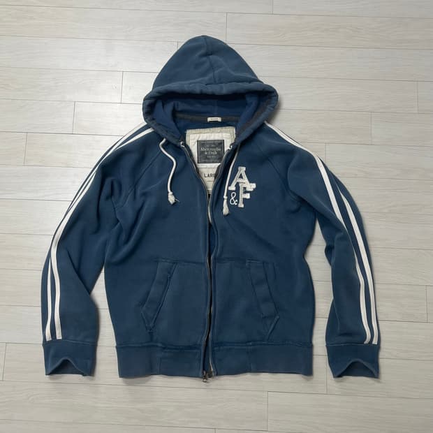 아베크롬비 후드 사이드라인 y2k 블루 L