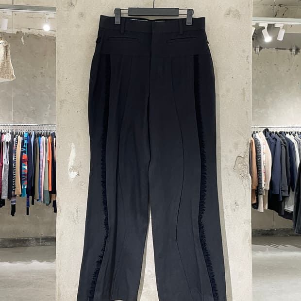 앤더슨벨 블랙 햄튼 울 트라우저