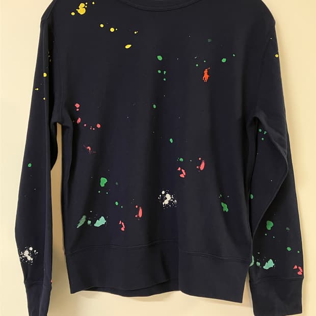 POLO RALPH LAUREN 키즈 페인트 스플래터 맨투맨
