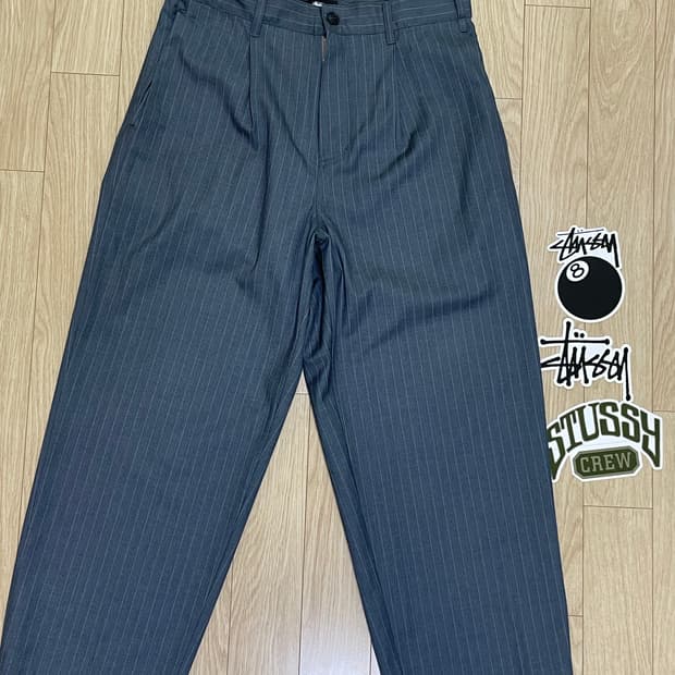 스투시 스트라이프 팬츠 30