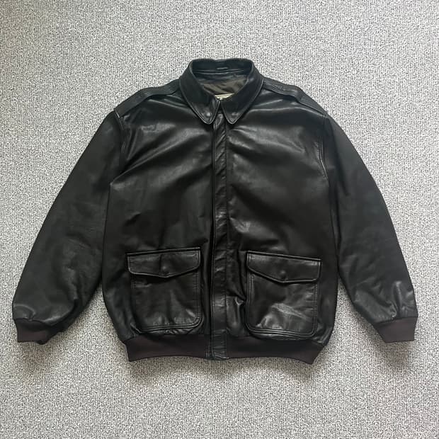 엘엘빈 USA A-2 가죽 봄버 자켓 XL Tall
