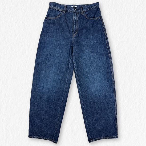 유니클로 와이드 데님 팬츠