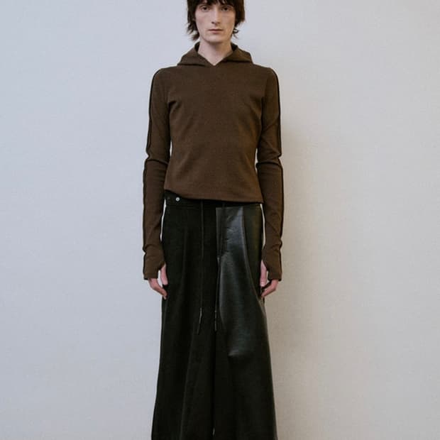 카르넷아카이브 레더 스웨이드 팬츠