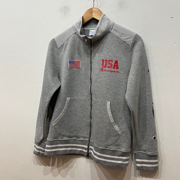 챔피온 USA 성조기 스웻 트랙탑 져지 우먼즈