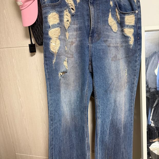 준지 오일워싱 데님 48사이즈 판매합니다.