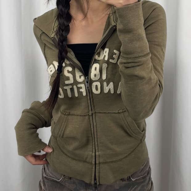 아베크롬비 로고 후드집업