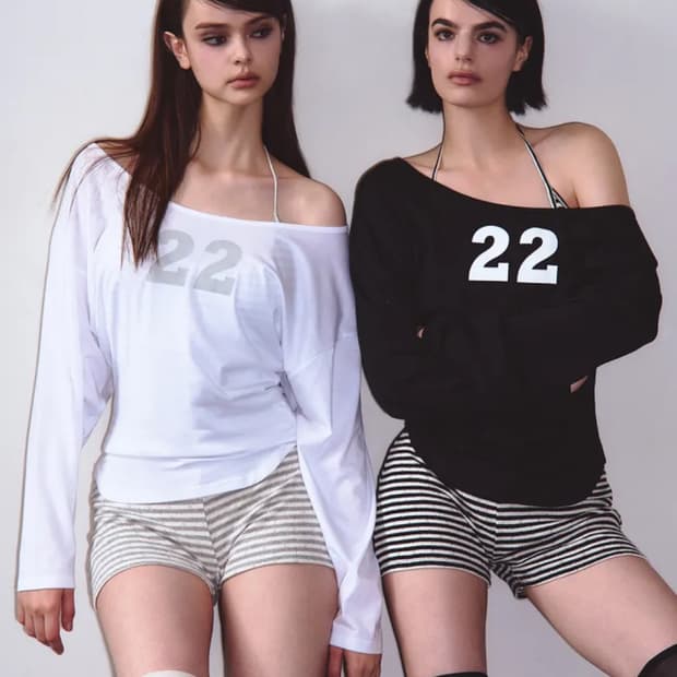 비나제이 22 오프숄더 티셔츠 (Black)