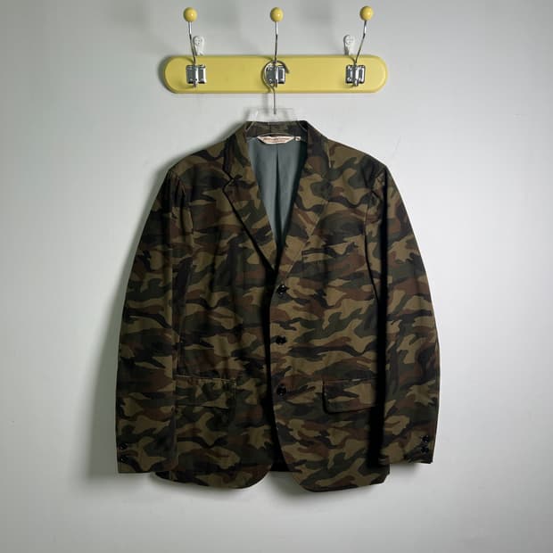 VTG 빈티지 카모플라쥬 블레이저 자켓 L