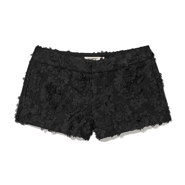 글로니 브라이덜 마이크로 쇼츠 - 블랙