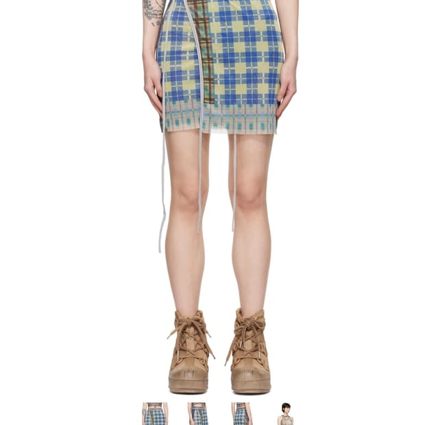 ottolinger 메쉬 미니 스커트 xs