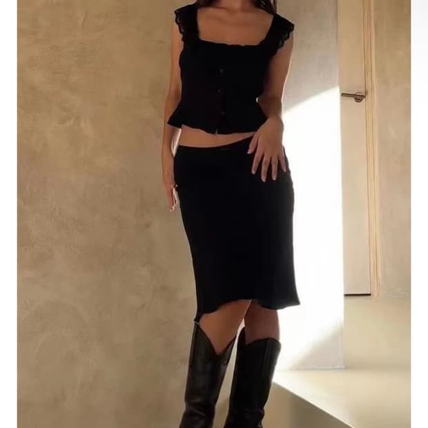 레이스 쉬폰 민소매 블라우스