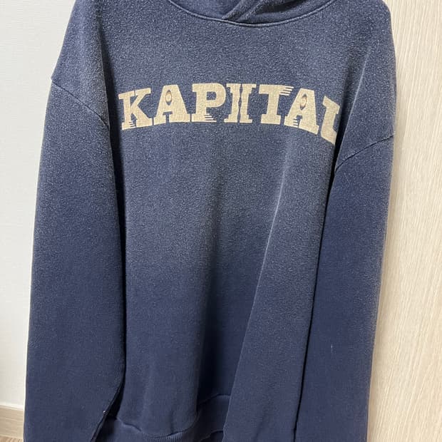 캐피탈 플리스 후드 네이비 2사이즈