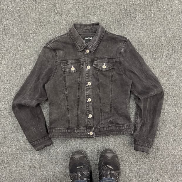 ECKO RAD 빈티지 여성 흑청 데님자켓