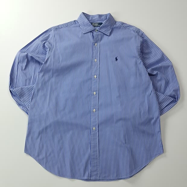 CK528 XL 폴로 90s 런던스트라이프 블루 셔츠 남방