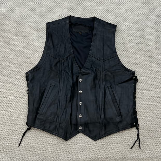 빈티지 리얼레더 베스트 r3514