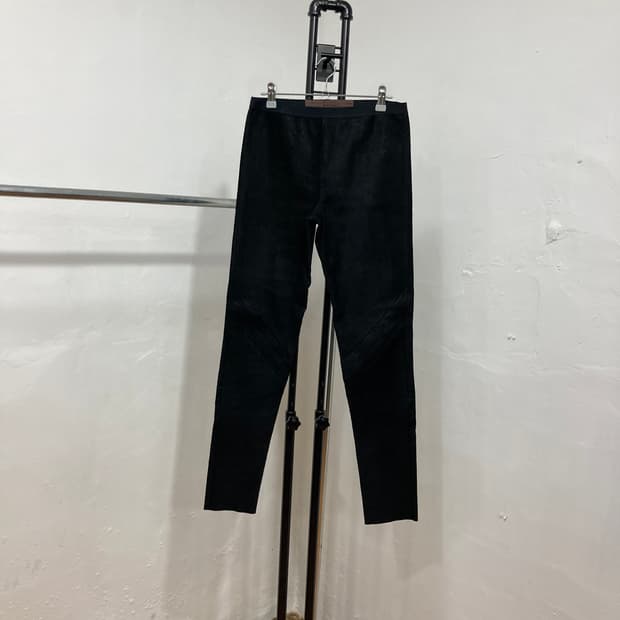 릭오웬스 11 F/W 'TIMO' 바이커 텍스처 슬림 레깅스 팬츠