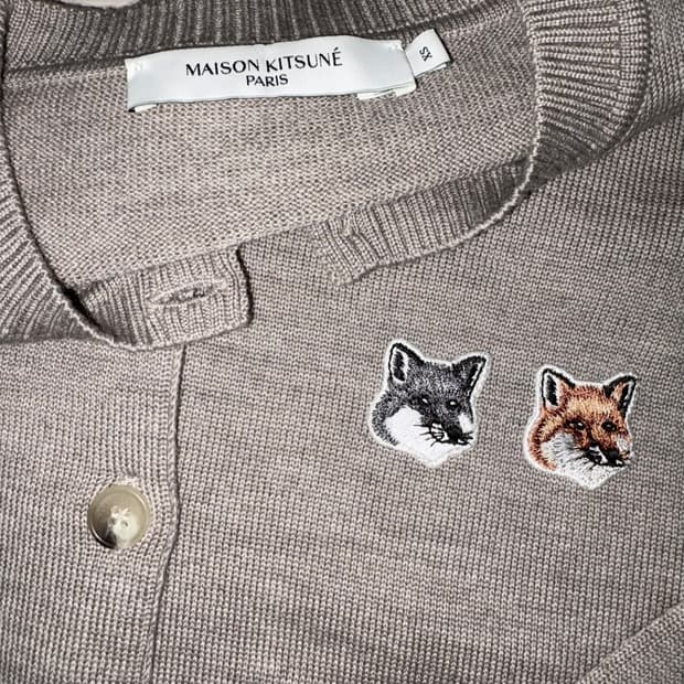 메종키츠네 가디건